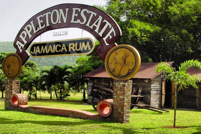 Appleton Estate Rum Private Tour - The Large Appleton VX Sign and a Possible Bottle