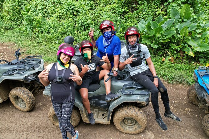 ATV, Bamboo Rafting and Negril Ricks Cafe from Montego Bay - Green Island: muddy ATV riding with a practical warning