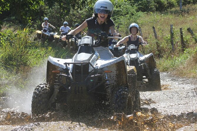 ATV Blue Hole Rafting and Horseback Ride from Montego Bay 4in1 - ATV trails and the Spanish Bridge