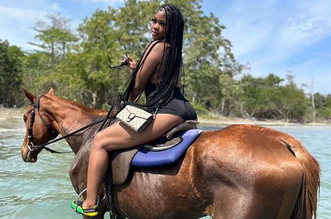 ATV & Horseback Riding combo tour Montego Bay with Pickup - The swim portion and the water break