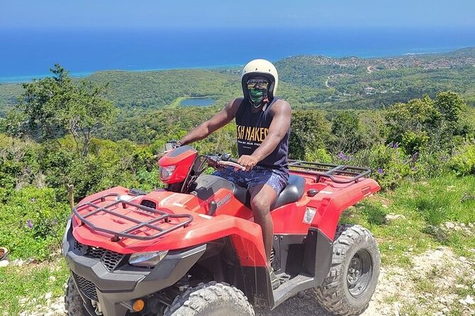 ATV, Zipline, Horseback, Bamboo Rafting & Catamaran Boat Jamaica - Ziplining above the Jamaican treetops