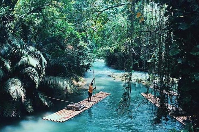 Authentic Jamaican Bamboo Rafting Tour from Montego Bay - The three-mile river ride
