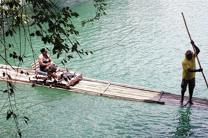 Bamboo Rafting, Frenchman Cove, Boston Jerk Centre in Portland - Who will enjoy this day most