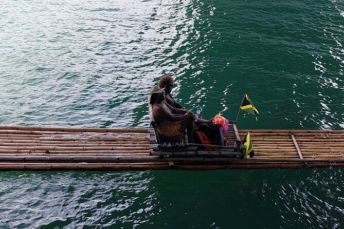 Bamboo Rafting, Frenchman Cove, Boston Jerk Centre in Portland - Two quiet hours at Frenchman Cove