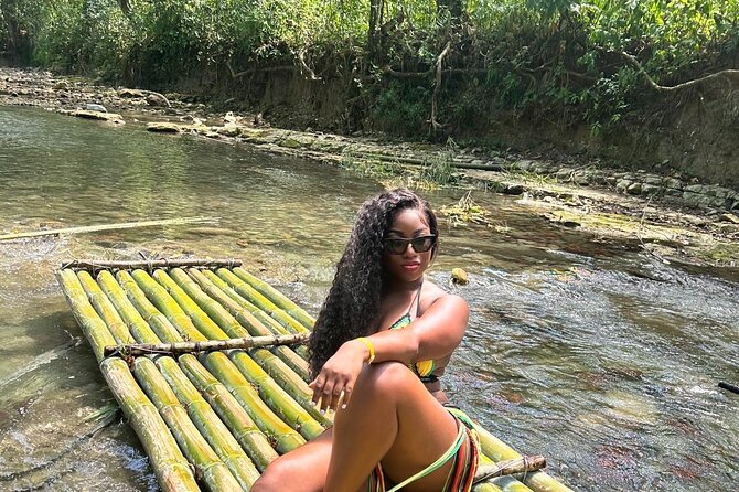 Bamboo Rafting & Horseback -dunns river Transportation Included - Limestone treatment and the Jungle Socks idea