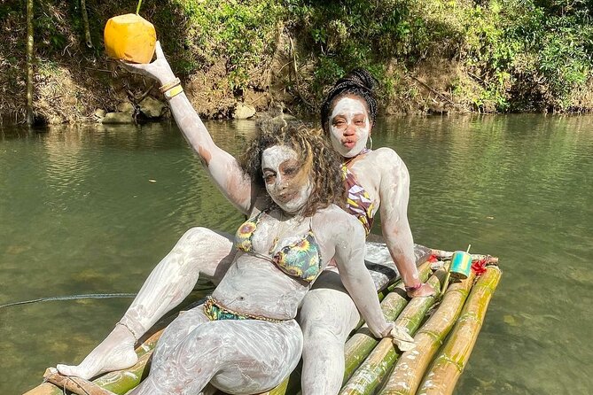 Bamboo Rafting with Limestone Foot Massage Montego Bay - The limestone foot massage on the raft