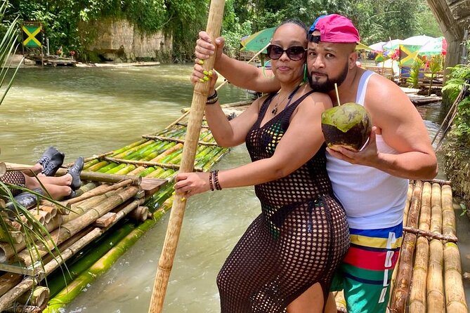 Bamboo River Rafting & horse back riding in Montego Bay - The limestone massage adds a welcome pause