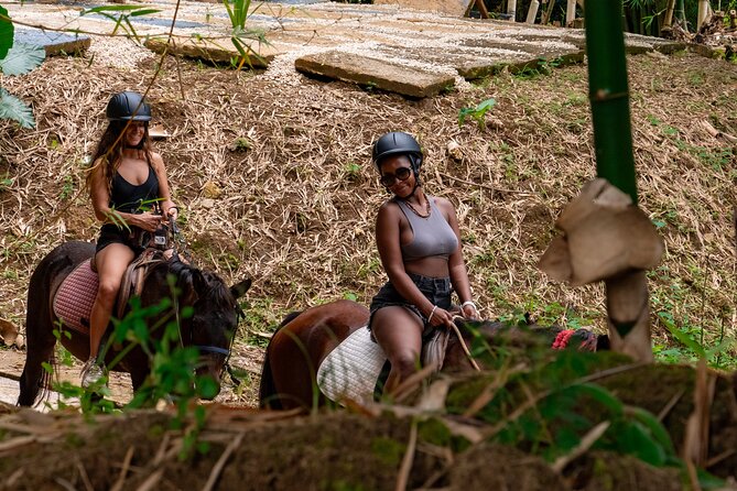 Bambuza ATV, Zipline and Horseback Adventure from Negril - Ziplining among bamboo and water