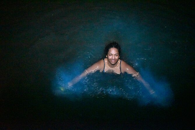 Bioluminescent Private Night Tours From Montego Bay - Swimming in glowing water