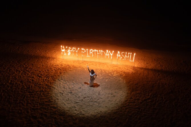 Birthday Fire Show experience in Montego Bay - The Birthday Sign Becomes the Main Photo Set
