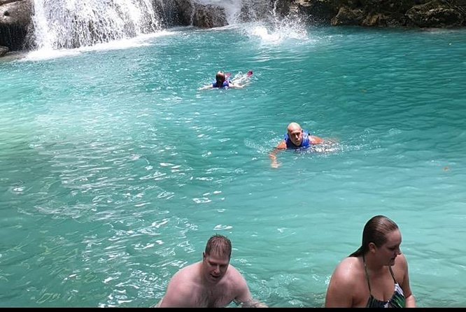 Blue Hole and Dunn's River Falls Private Tour from Montego Bay - Two Jamaican waterfalls, two very different moods