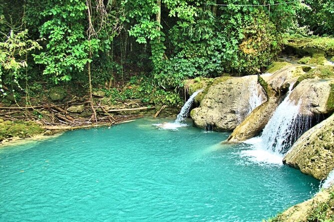 Blue Hole & Konoko Falls Park Combo Tour from Montego Bay - Konoko Falls brings gardens and animals