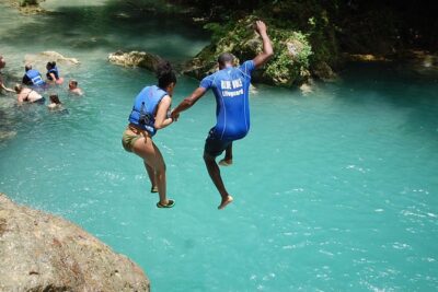 Blue Hole plus Secret Falls and Dunns River Falls Combo from Runaway Bay Hotels