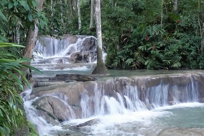 Blue Hole plus Secret Falls and Dunns River Falls Combo from Runaway Bay Hotels - Transport, timing, and group comfort