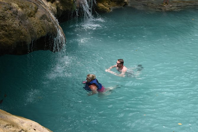 Blue Hole plus Secret Falls & Dunn's River Falls from Grand Palladium - Lunch is simple, local, and on your own