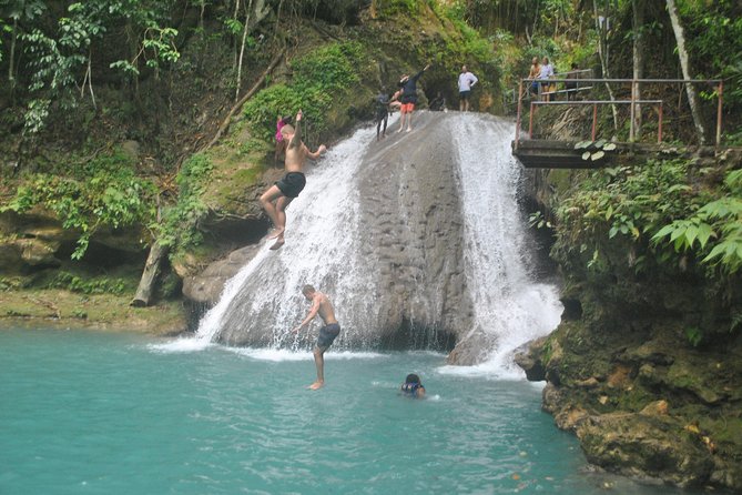 Blue Hole plus Secret Falls & Dunn's River Falls from Grand Palladium - Blue Hole and Secret Falls: swimming, swinging, and slippery rocks
