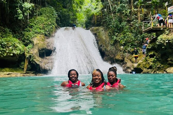 Blue Hole Secret Falls and Calypso River Tubing from Falmouth - Walking the rainforest trails