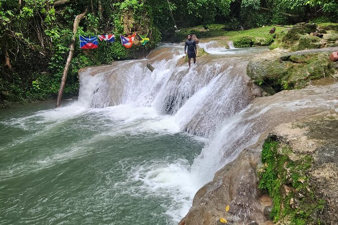 Blue Hole Secret Falls and Dunn's River Falls from Falmouth - Dunn’s River Falls: climbing a 600-foot natural staircase