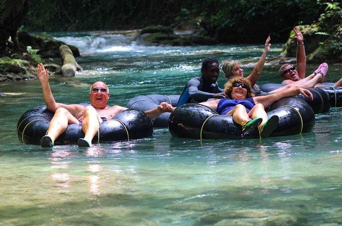 Blue Hole Secret Falls and River Tubing Tour - White River tubing brings the pace down
