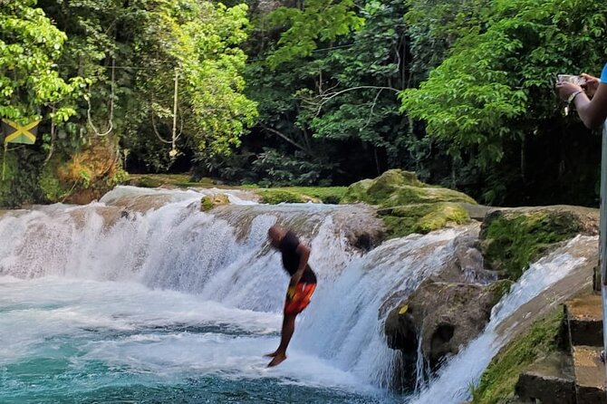 Blue Hole Waterfall Tour from Montego Bay - Safety, swimming, and what to expect physically