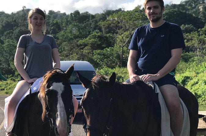 Blue hole waterfalls + horseback riding from Montego bay - Horseback riding through Ocho Rios water