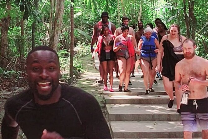 Bluehole & Secret Falls with shopping, admissions and pickup. - Choosing your jump at the falls
