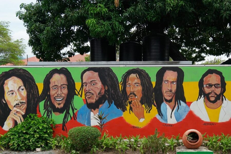Bob Marley Guided City Tour - Kingston Creative Art-Walk Murals and photo time