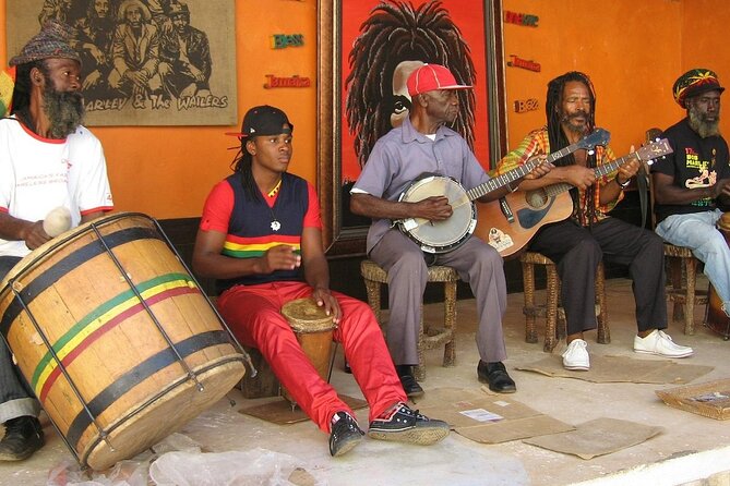 Bob Marley Nine Miles, sightseeing and local food and fruit stop - Visiting the flower-filled mausoleum