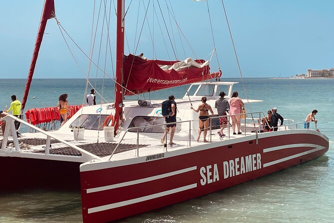 Catamaran Party Cruise and Snorkeling in Montego Bay - Coast views and the possible sunset