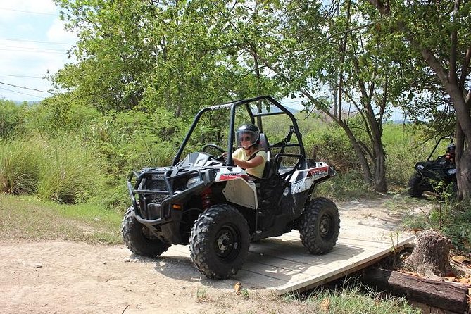 Chukka ATV Safari - Passing a Jamaican village and the Oldest Presbyterian Church