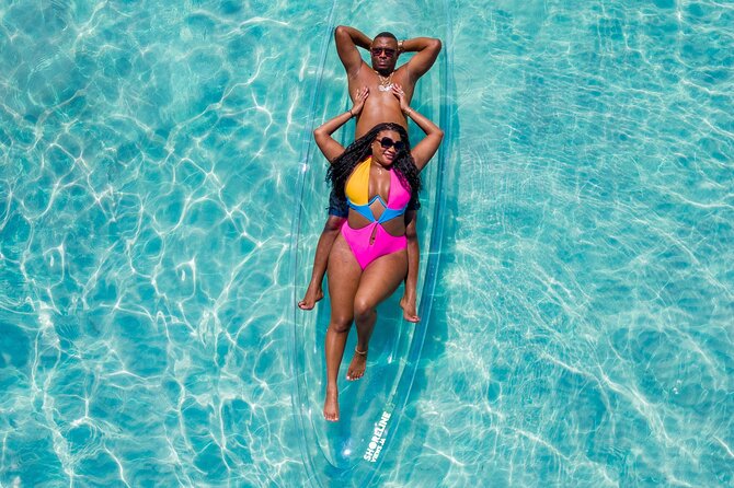 Clear Kayak Private Photoshoot In Montego Bay - Posing, flowers, and the drone shots