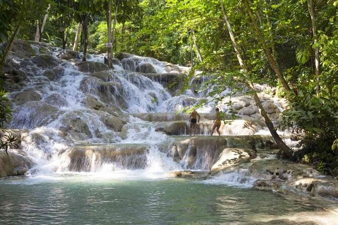 Dunn River falls and green grotto cave fun activities. - What the $180 price really covers
