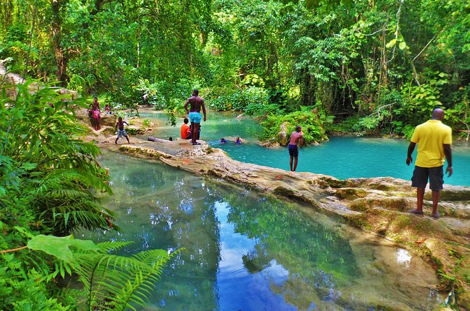 Dunn's River and Blue Hole with lunch combo from Montego Bay - Ocho Rios jerk lunch: a short taste of Jamaica
