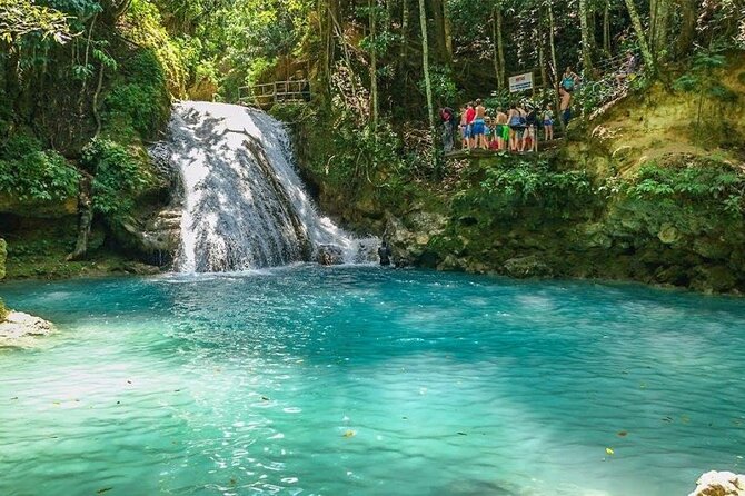 Dunn's River Fall & Blue Hole Combo Tour from Montego Bay Jamaica - Dunn’s River Falls: a 600-foot climb through water
