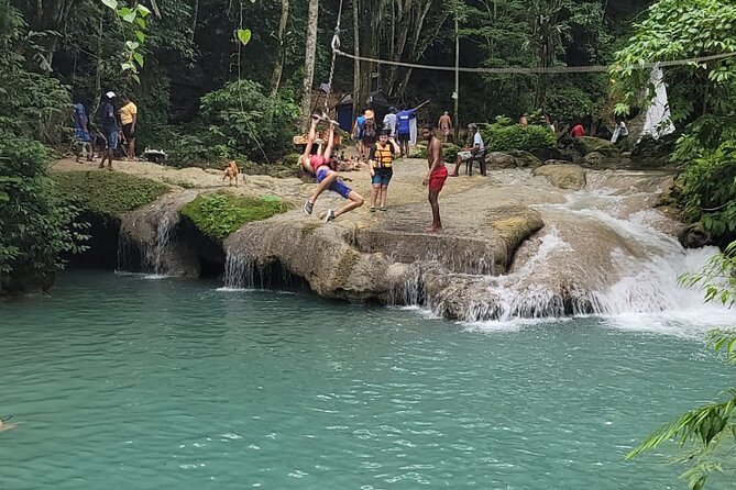 Dunn's River Falls and Blue Hole Day Tour - Blue Hole, rope swings, and river pools