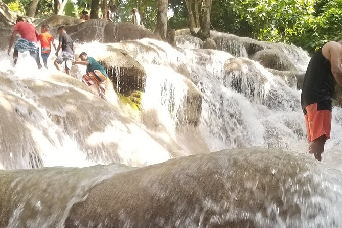 Dunn's River Falls and Blue Hole Private Transportation - Climbing the 600-Foot Dunn’s River Falls