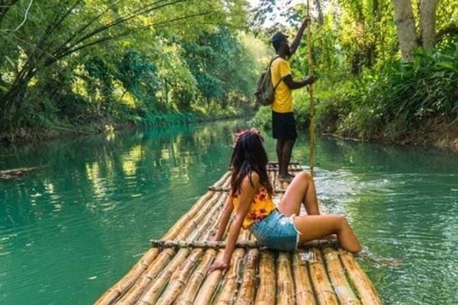 Dunn's River Falls and Martha Brea Bamboo rafting with admissions - Martha Brae bamboo rafting: the quiet finish