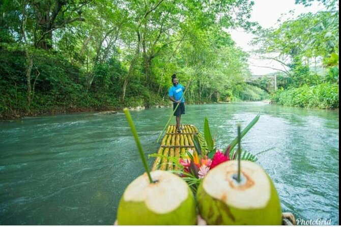 Dunn's River Falls and Martha Brea Bamboo rafting with admissions - Timing, pickup, and group size