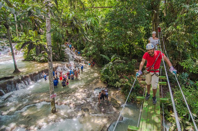 Dunn's River Falls and Zipline (Over the Falls) Adventure Tour from Ocho Rios - Photos, gratuity, and the small practical snags