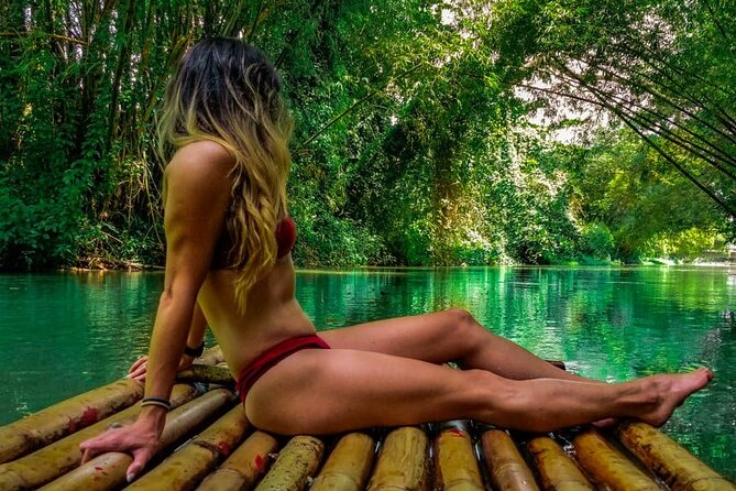 Dunn's River Falls, Blue Hole, Bamboo Rafting, Horseback Combo - Bamboo rafting on the White River