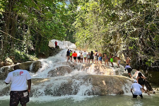 Dunn's River Falls Climb and Martha Brae Rafting {Entry Included} - Scotchies Drax Hall and Jamaica’s jerk tradition