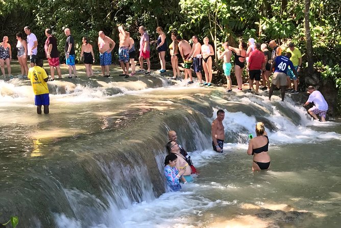 Dunn's River Falls From Montego Bay - Climbing the terraced waterfall