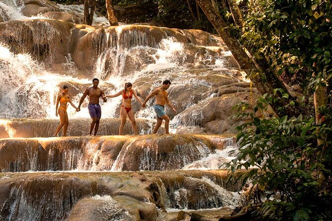 Dunns River Falls and Blue Hole Tour From Montego Bay - At Dunn’s River Falls, water becomes the trail