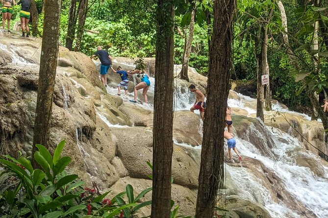 Dunns River Falls, Rafting, Zipline & Horseback from Montego Bay - Dunn’s River Falls, the day’s main event