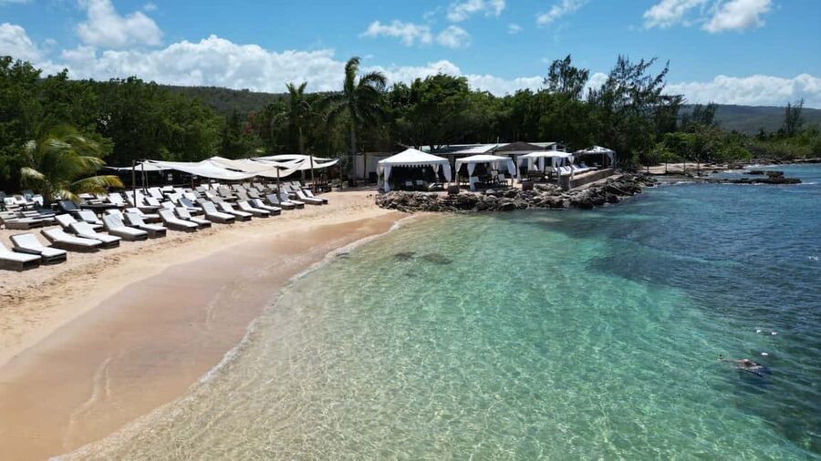 Falmouth: Bamboo Beach Break - Swimming, snorkeling, floats, and massages