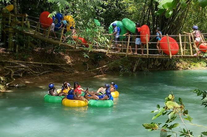 Falmouth Waterfalls River Tubing and Beach Adventure - From Falmouth port to the Rio Bueno