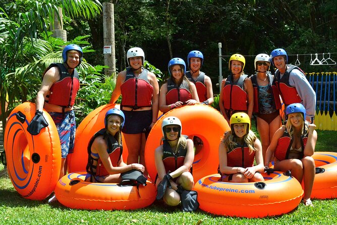 Falmouth Waterfalls River Tubing and Beach Adventure - Tubing the Rio Bueno through manageable rapids