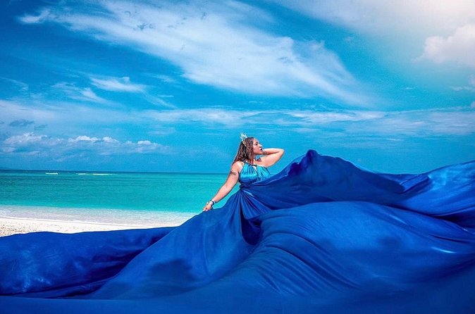 Flying Dress Private Photo Shoots - Working in Montego Bay Heat