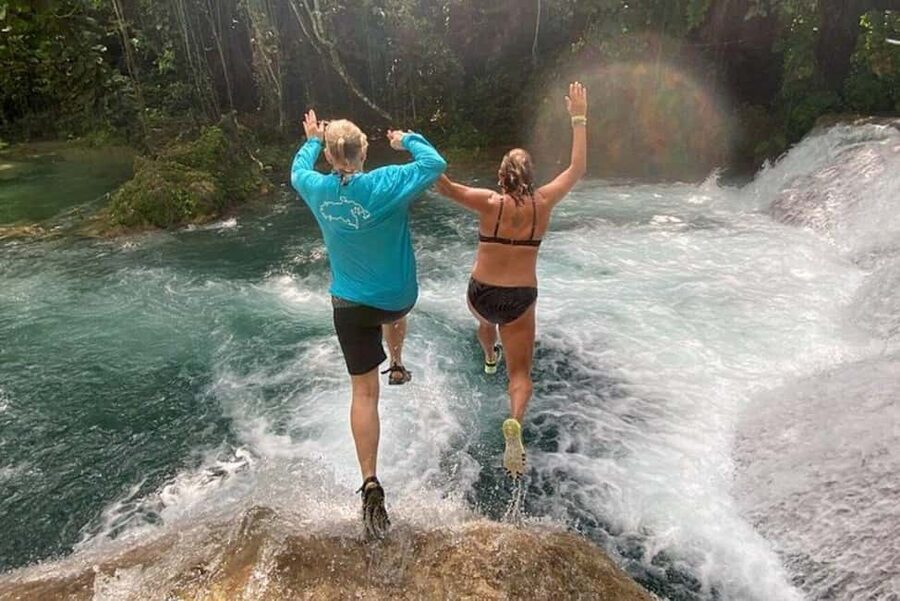 From Falmouth: Combo Blue Hole & River Tubing Tour - Key points at a glance