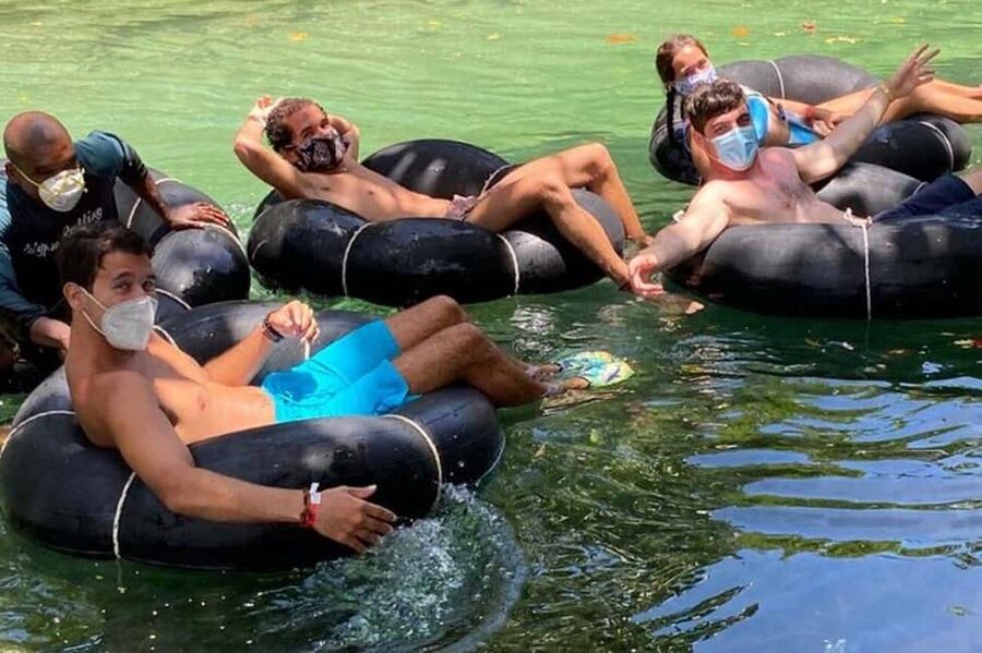 From Falmouth: Combo Blue Hole & River Tubing Tour - Guides, safety, and the family factor